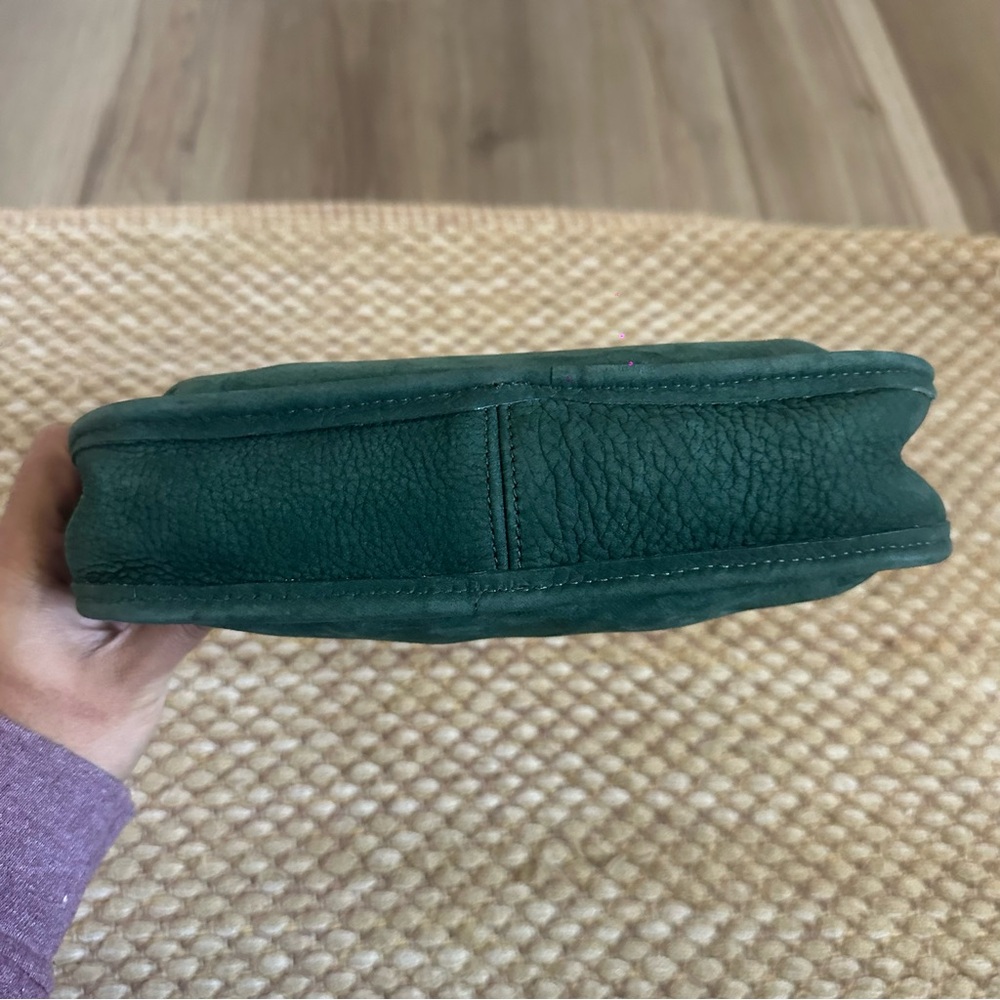 Vintage Coach Ergo Nubuck Suede Spruce Green Handbag Made in USA 4399 Hobo Purse - Picture 5 of 8